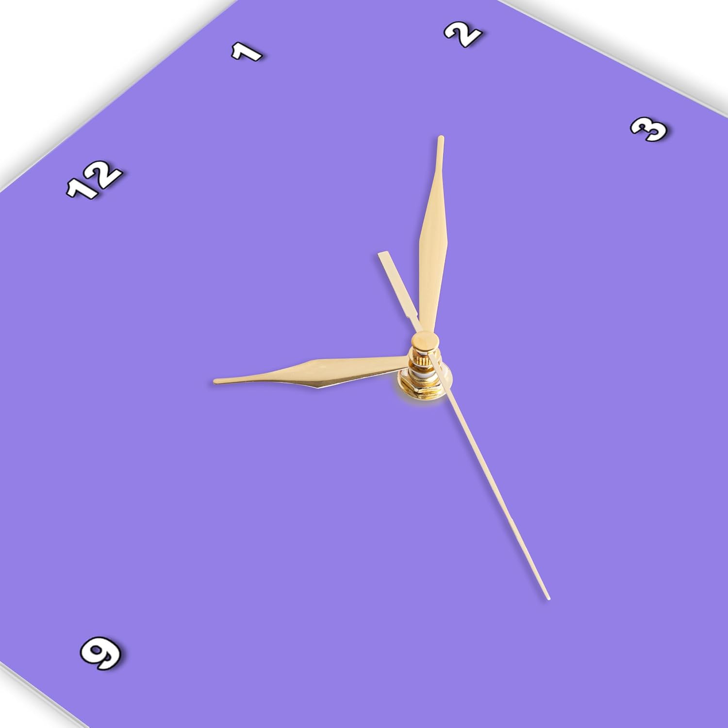 3dRose DPP_39315_2 Lavender Shades Design Colors Art Wall Clock, 13 by 13-Inch