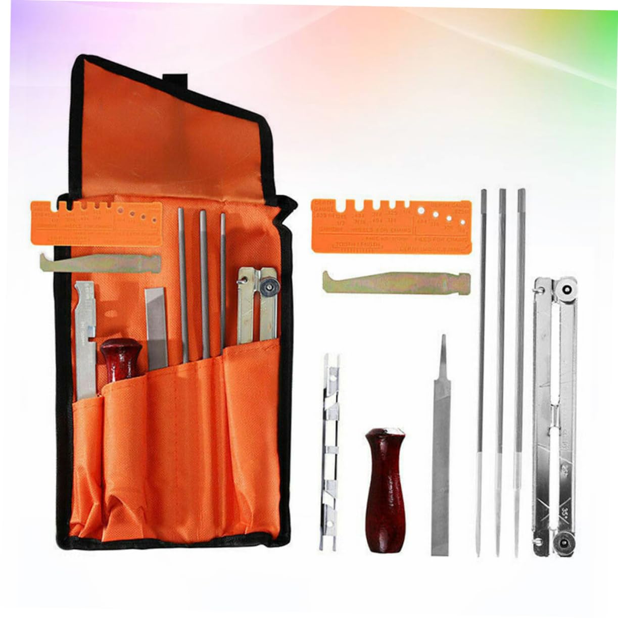 10piezas Afilado De Cadena Kit De Limado Para Motosierra De Accesorios Duraderos Afilador De Motosierras Para Uso Profesional Jardinería