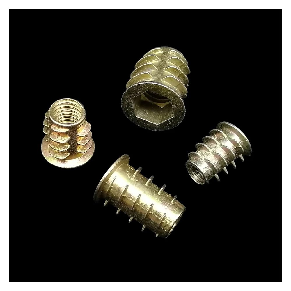 165-Piece M4 M5 M6 M8 M10 Hex Socket Insert Nut Assortment Kit for Wood Furniture & DIY view 3