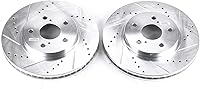 Vista 4 de PowerStop Rotores de freno delantero Evolution para Lexus IS250 2006-15 Toyota Avalon 2005-07 Camry 2002-06 Sienna 2004-10 Solara 2004-08