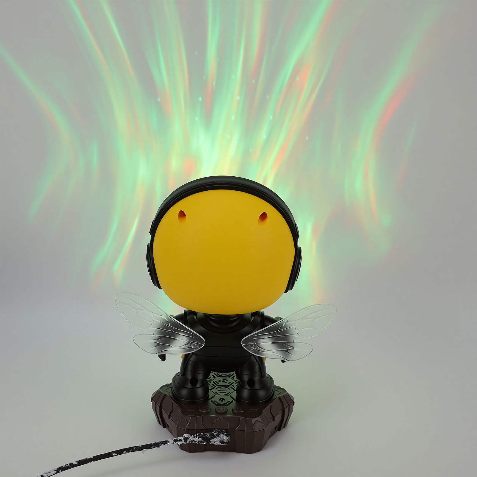 Projecteur D'étoiles Veilleuse LED Multicolore Réglable Design Abeille Guerrier pour Chambre D'enfants et Détente 167x107x209mm