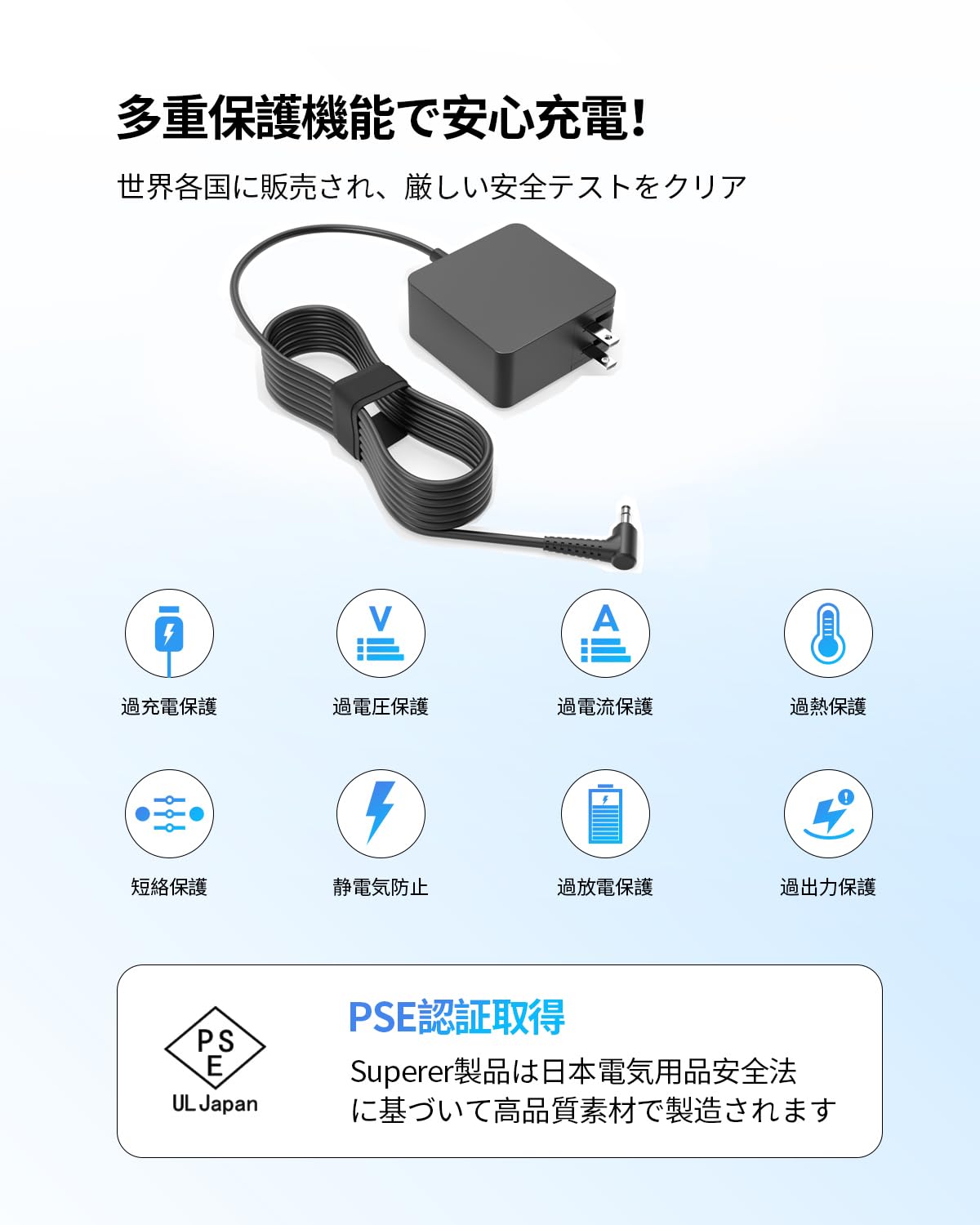 Amazon.co.jp: 【PSE認証/折畳式充電器】20V 2.25A 45W Lenovo互換用