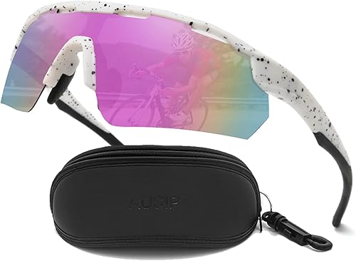 AUCIP Gafas de sol deportivas para hombres y mujeres, para béisbol, ciclismo, pesca, golf, ciclismo, al aire libre, con protección UV polarizada