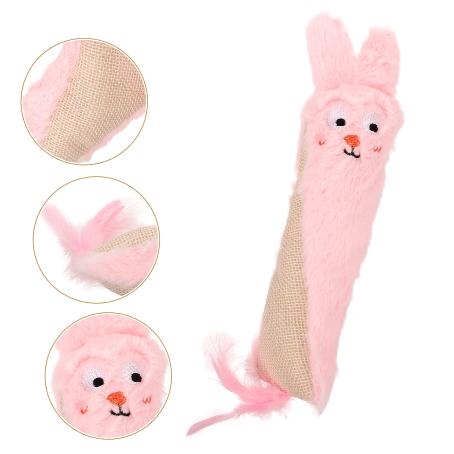 Yardwe Jouet Peluche pour Chat Herbe à Chat Accessoire De Interactif avec Papier Et Ennui