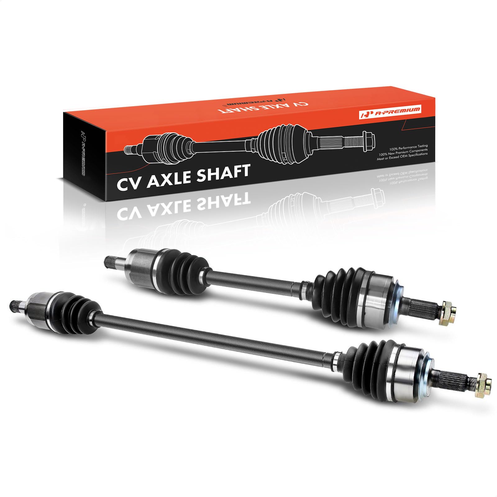 A-Premium Pair (2) Front CV Axle Shaft Assembly Compatible with Honda Civic 2006 2007 2008 2009 2010 2011 2012 2013 2014 2015 L4 1.8L, Automatic Transmission, Driver and Passenger Side