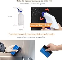 Vista 3 de Luxiv Kit de herramientas de aplicación de tinte de ventana de automóvil, 9 piezas de película protectora de vidrio para vehículos, herramienta