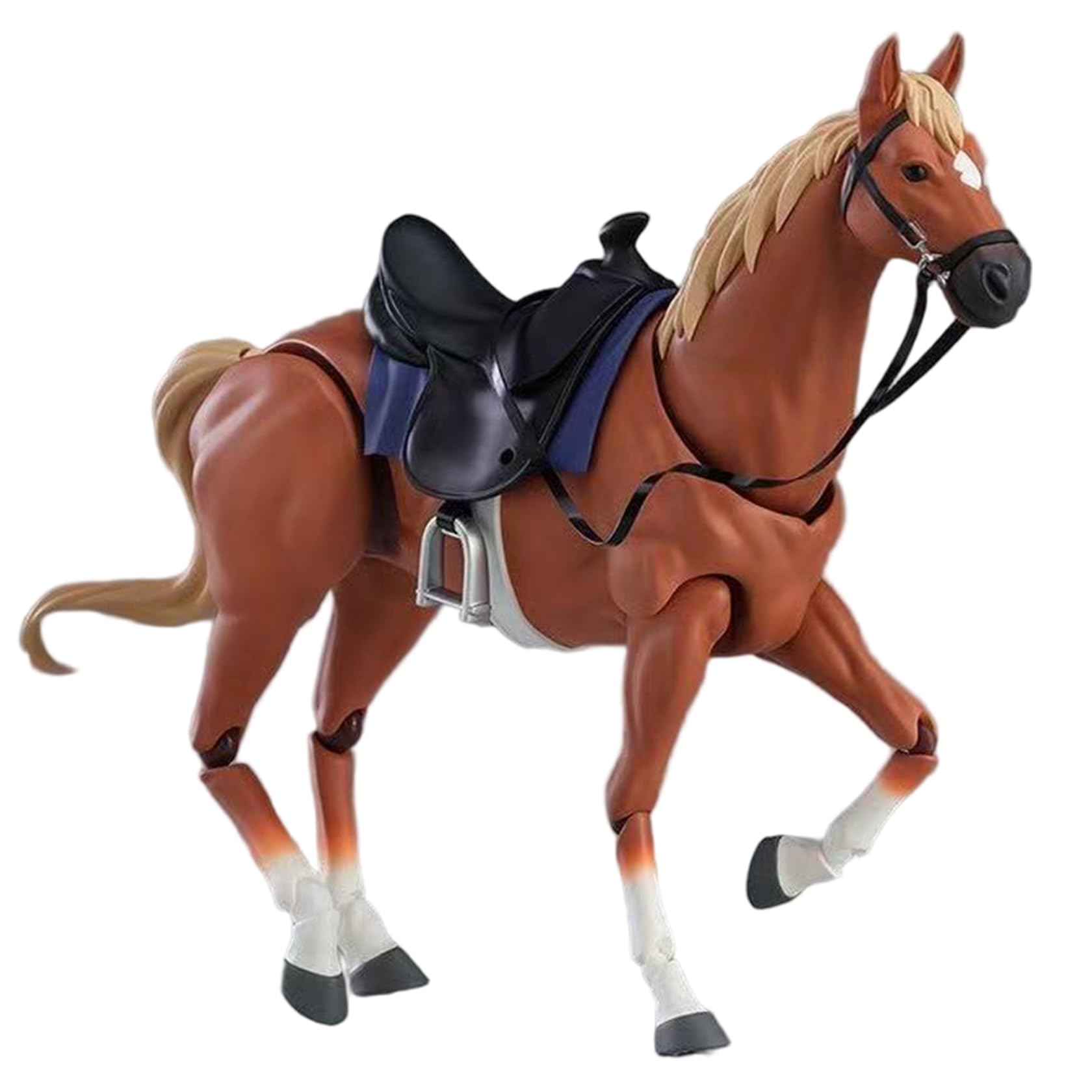Brenvilo Horse Figurines, 8.3x5.1 Inch Realistic Toy Horses PVC Farm Animals Toddlers Educational