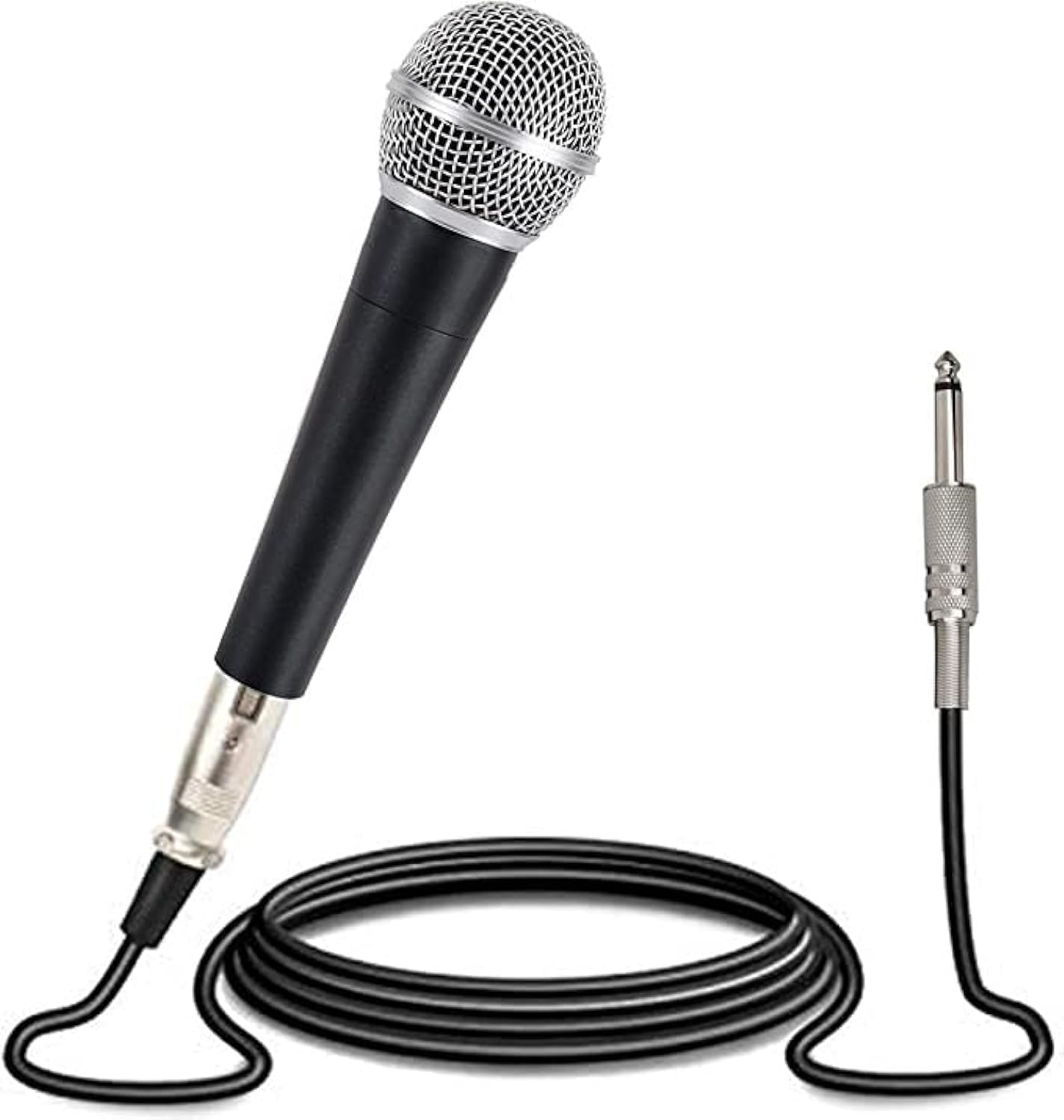 Mike Music Dynamic Vocal Microphone – Cardioid (Microphone, Black)