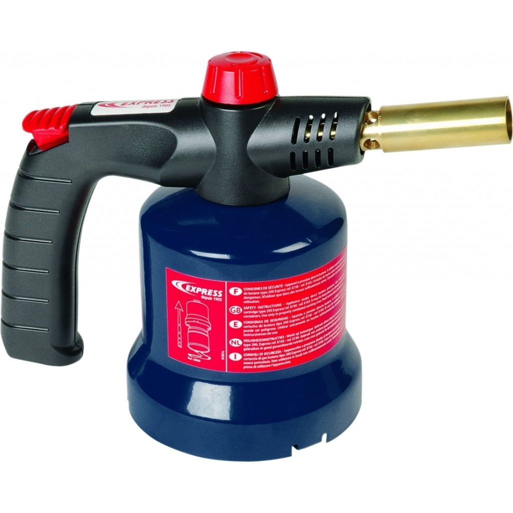 Express Lampe à souder piezo métallique Bleu