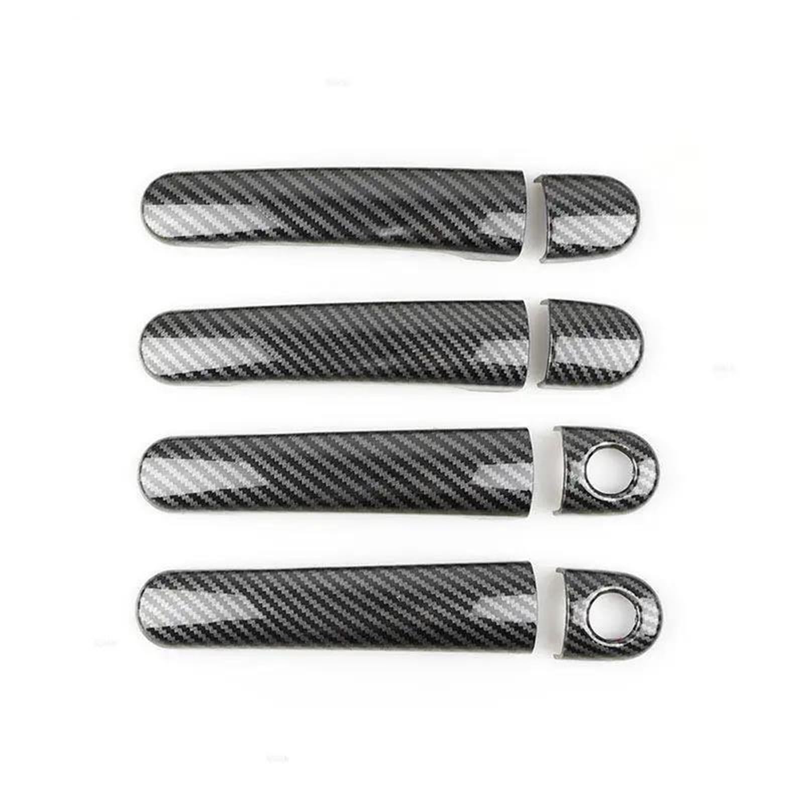 Yytemd Style 4 Car Accessories Exterior Door Handle Covers Sticker Decor For Skoda For Superb 2001-2008 Chrome(Style 4)