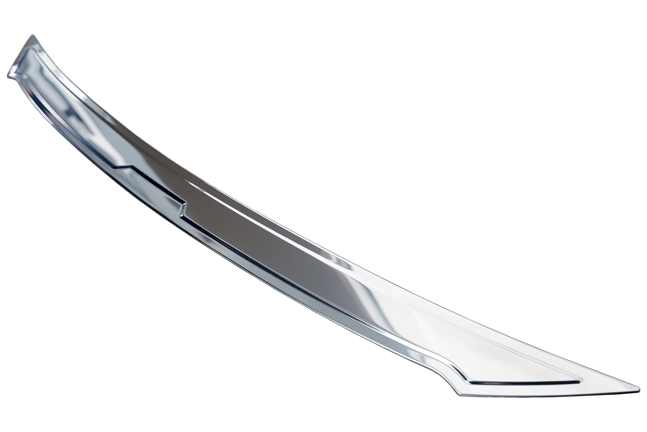RECAMBO Protezione per paraurti in acciaio inox lucidato, look cromato, compatibile con Peugeot 2008 2 dal 2019 Design Styling e protezione per il paraurti