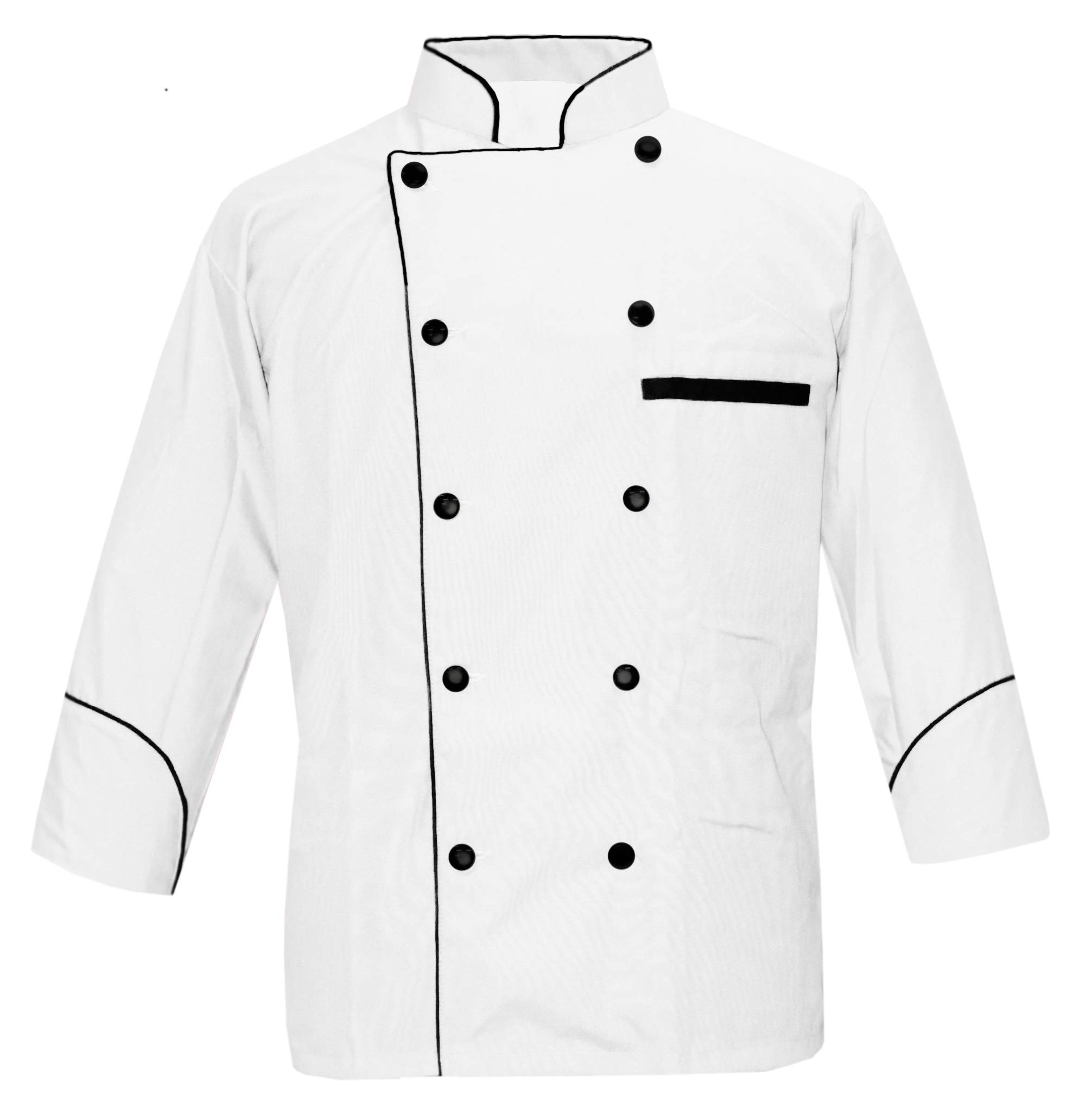 Buy Leorenzo Designed PN71 Men's Chef Coat Black Piping Exclusive Chef