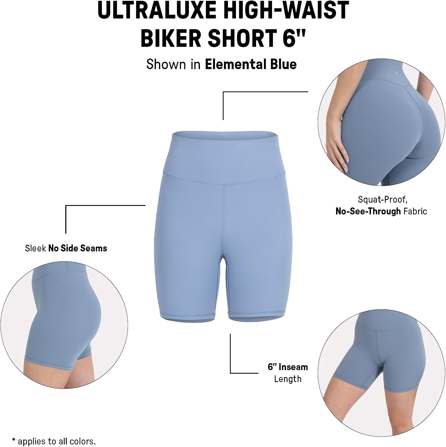 YITTY Active Women's UltraLuxe High Waist Biker Shorts – 3''/6'' Squat Proof, Tummy Control, Compression,Yoga & Workout - Image 5