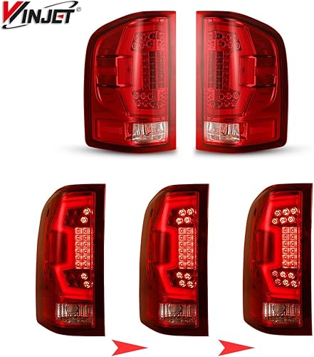 Miniatura 5 de Winjet Luces traseras LED para Chevrolet Silverado 1500 2500 3500 2010 2011 2012 2013 2014 Chevrolet Silverado 1500 2500 3500 3500 Tubo