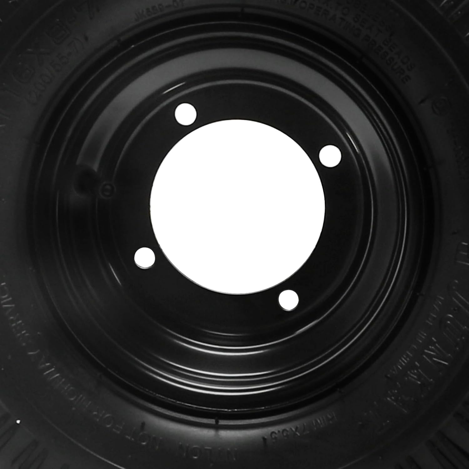 2 pack 7 inch Tubeless Wheels 4 Stud 16x8-7 ATV Wheel Tires Rims 200/55-7 16x8.00-7 16x8x7 Go-Kart Tires 4 PR for Go kart Buggy Quad Bike Lawn Mower Mini Bike