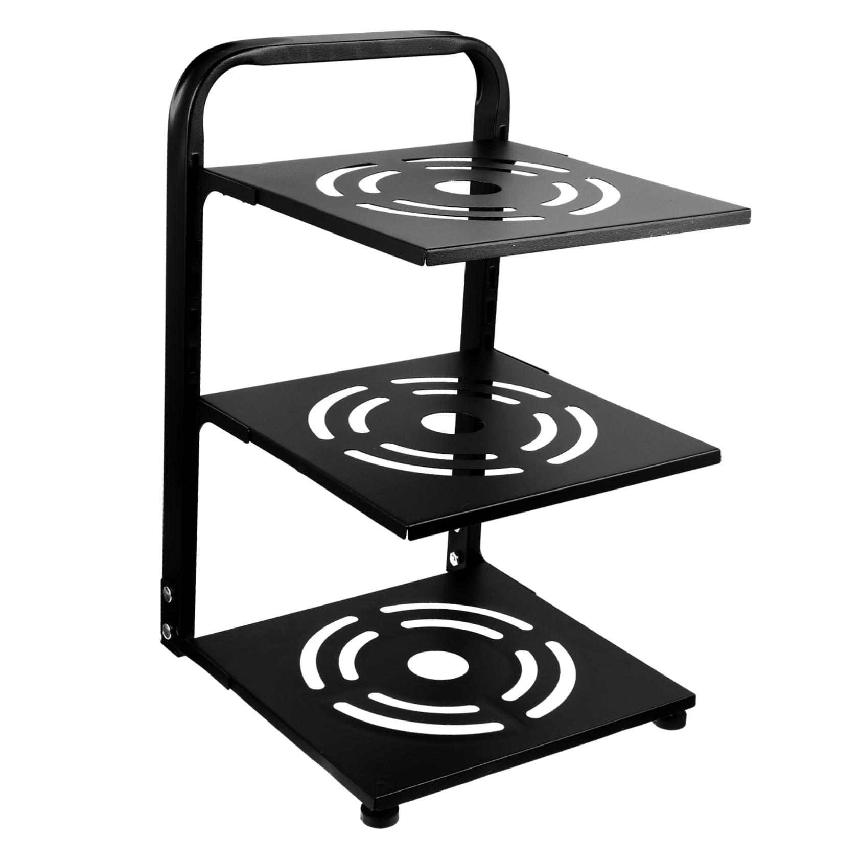 POPETPOP Organizzatore Per Pentole Regolabile Per Pentole Da Cucina in Acciaio Al Carbonio Organizer Per Padelle e Vaporiere Portapentole Multistrato Per Impieghi Gravosi