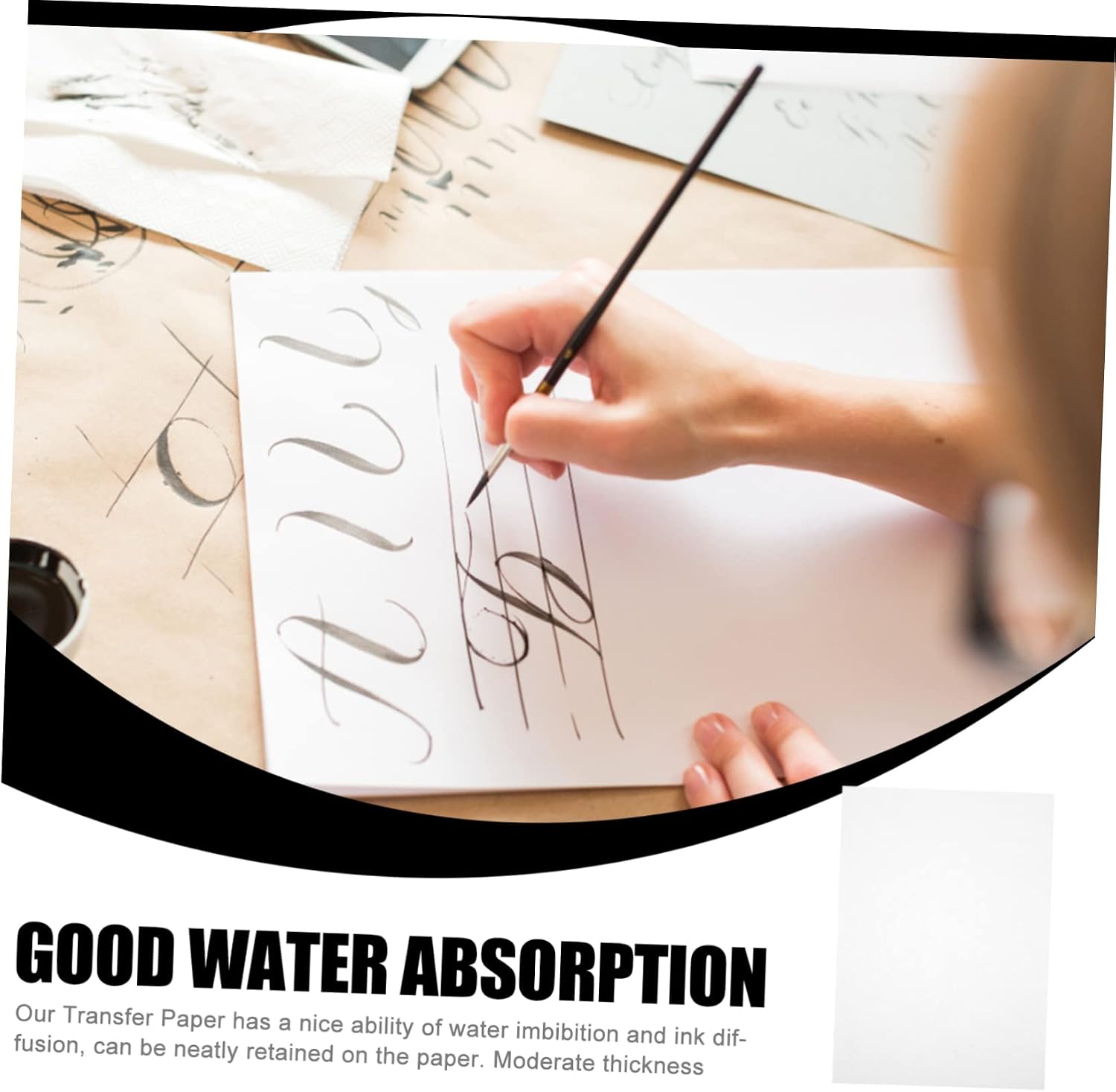 Lurrose 300sheets Translucent Sketching Paper for Calligraphy Wide Tracing Sketch and Trace School Tracing Paper Artist