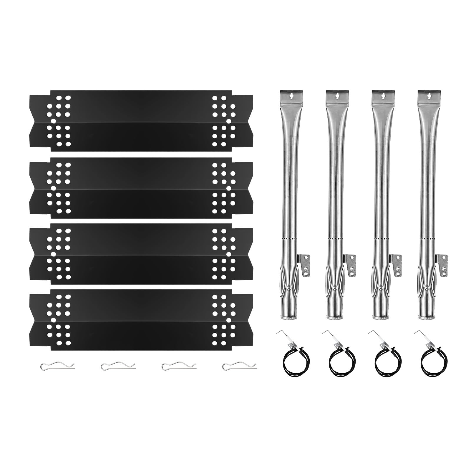 Amazon.com : Set of 4 Grill Heat Plates and 4 Burner Tubes with