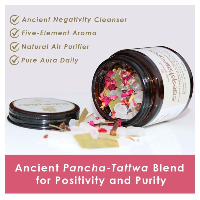 Image of Campharoma - Bhimseni Camphor Blend with Rose, Lavender, Clove & Bay Leaves | Pure Camphor for Pooja, Diffuser & Home Energy | 50gm