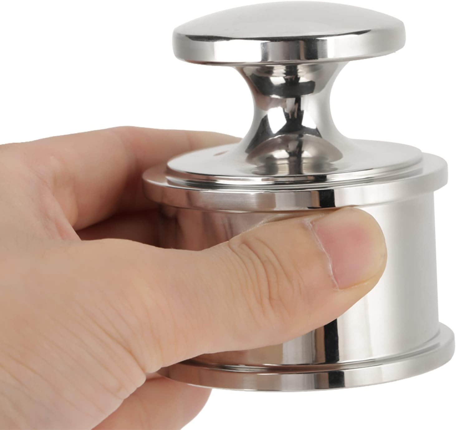 Stainless Steel Leather Press Tool, Metal Paperweight Pressed Leather Tool, Silver Heavy Weight Leather Pressed Tool, Leather Working Tools for DIY Leathercraft Pressed Project