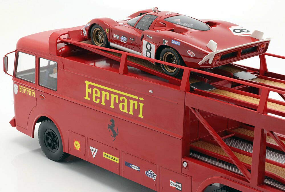 Amazon | Norev 1/18 Fiat Bartoletti 306/2 Transporter 1970 Ferrari
