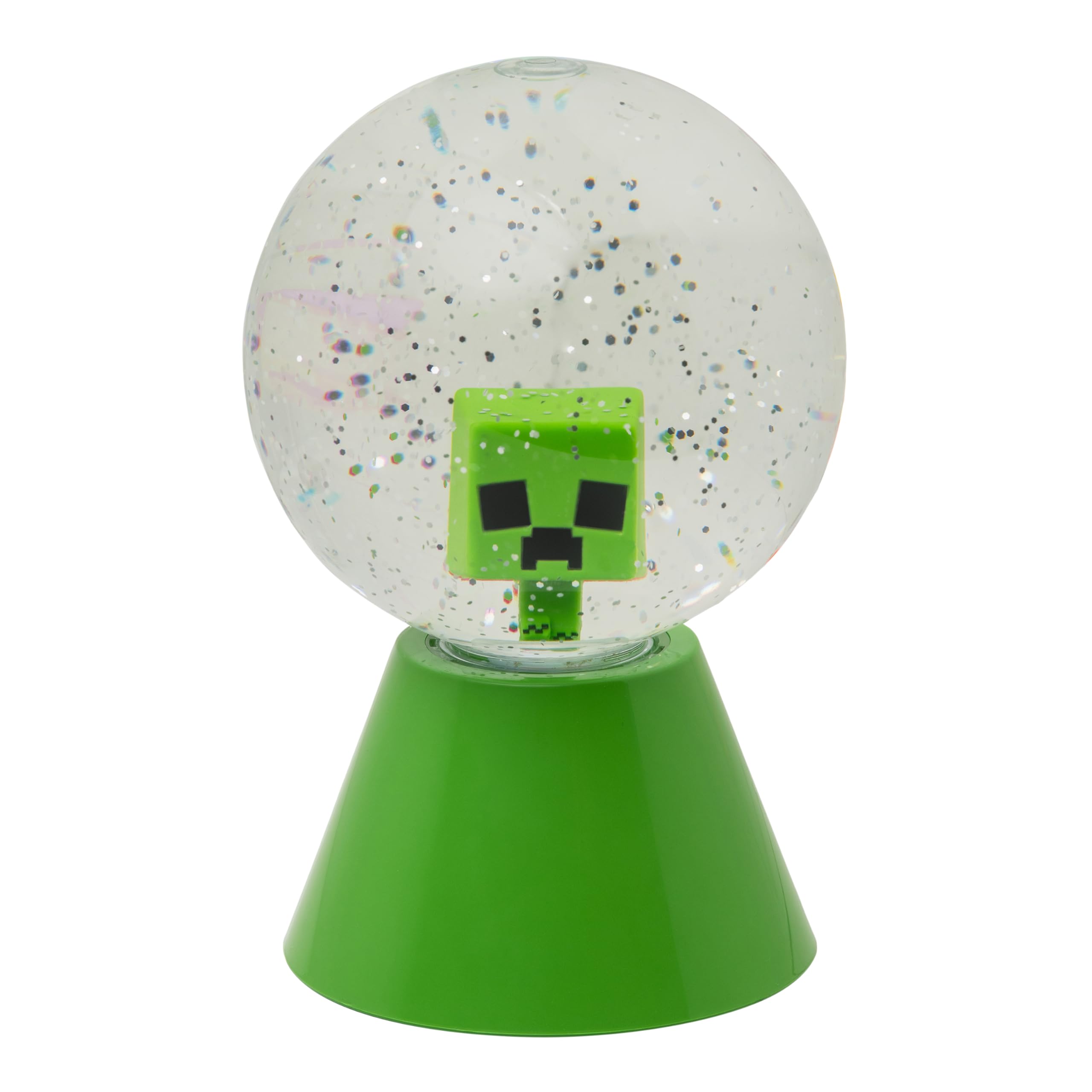 Paladone Minecraft-Creeper-LED-Glitzerkugel, offiziell lizenziert, Farbwechsel-LED-Schneekugel für Kinder und Jugendliche, Gaming-Fanartikel, kompaktes Design