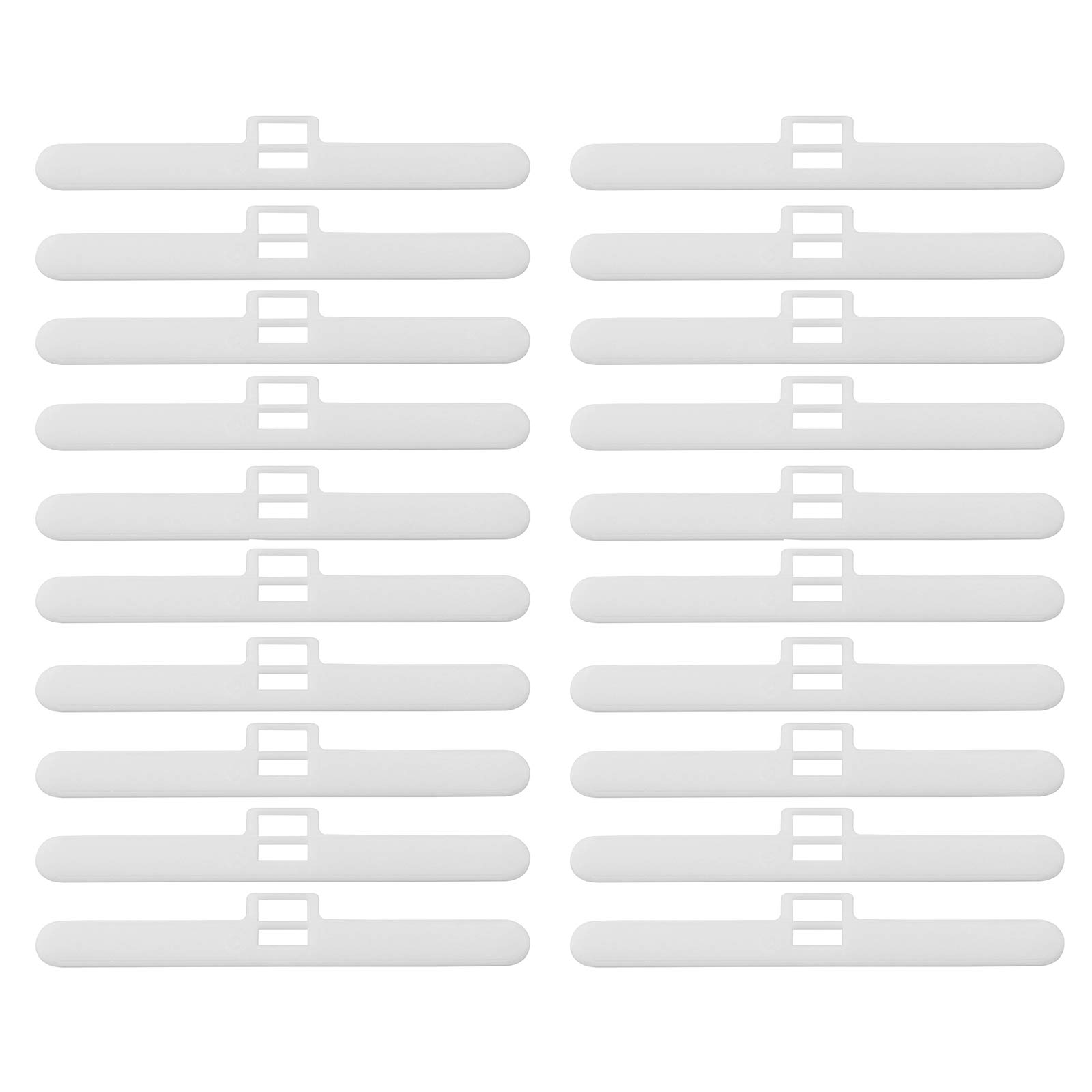 Axlizer White 20Pcs Top Hanger For Vertical Blinds, Vertical Blind Bottom Weights, Replacement Spares Bottom Weights Slats Vertical Blind Accessories