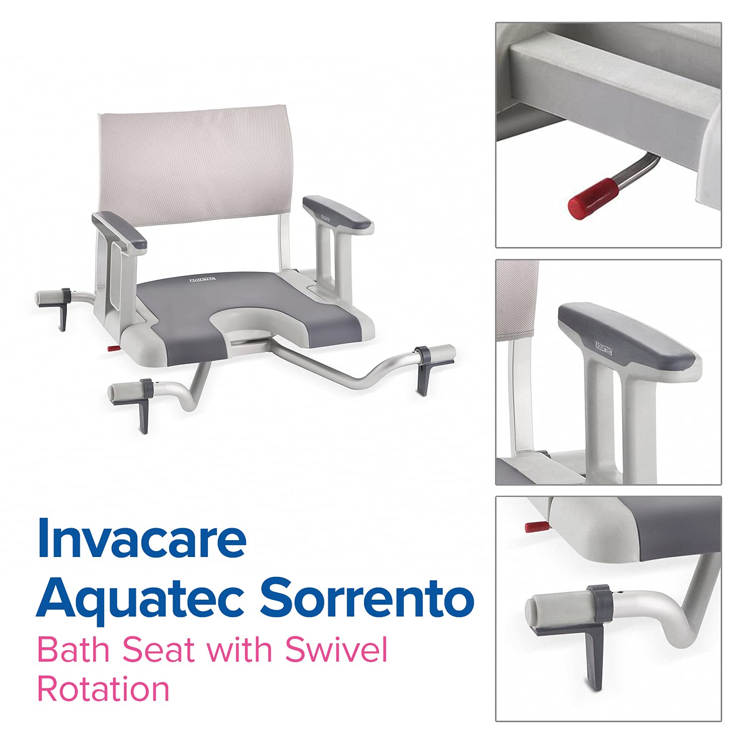 INVACARE Aquatec Sorrento siedzisko obrotowe do wanny
