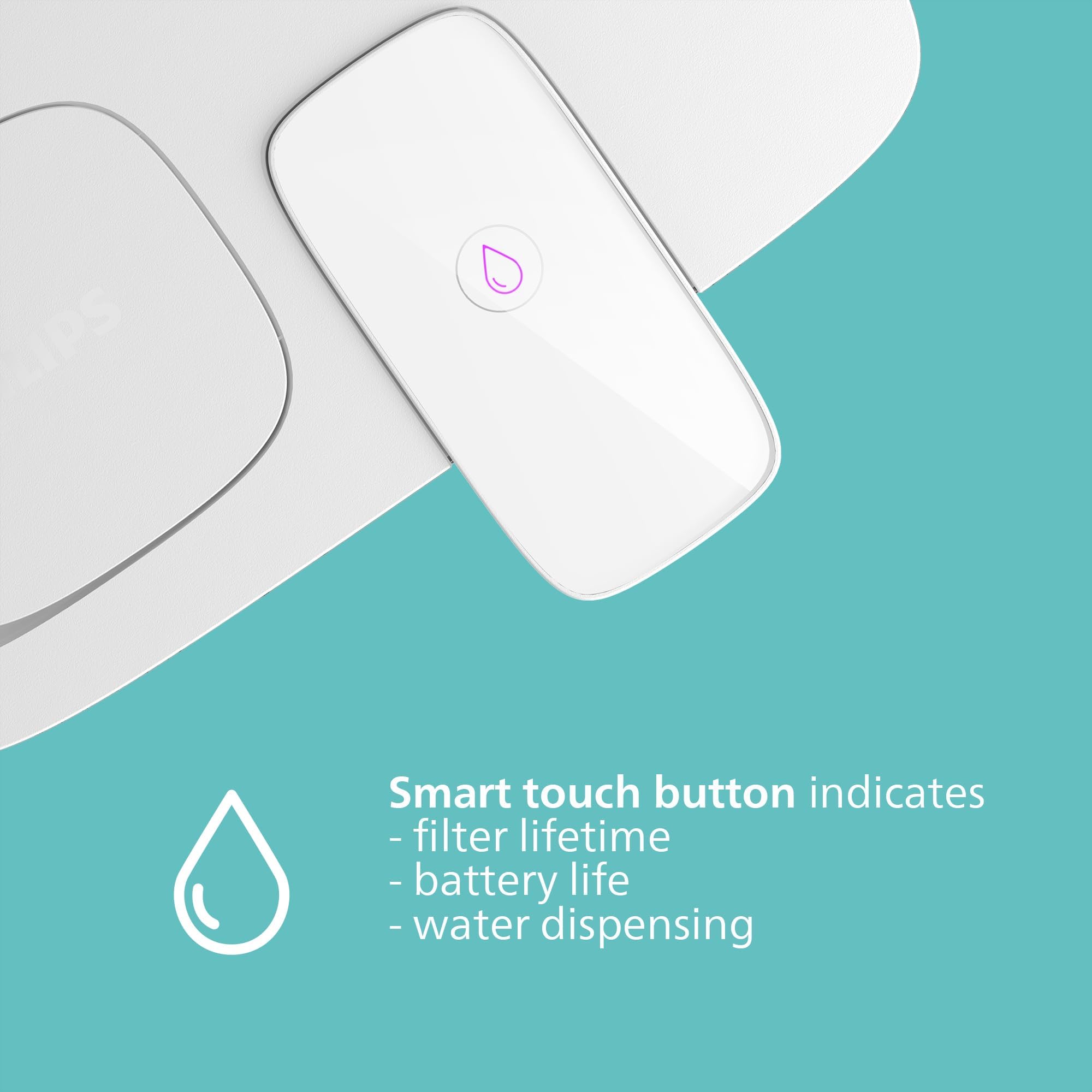 Philips Water Caraffa filtrante Instant (3 L) – 3× filtro Anticalc+ – Riduce calcare e cloro, migliora il gusto delle bevande calde - 5