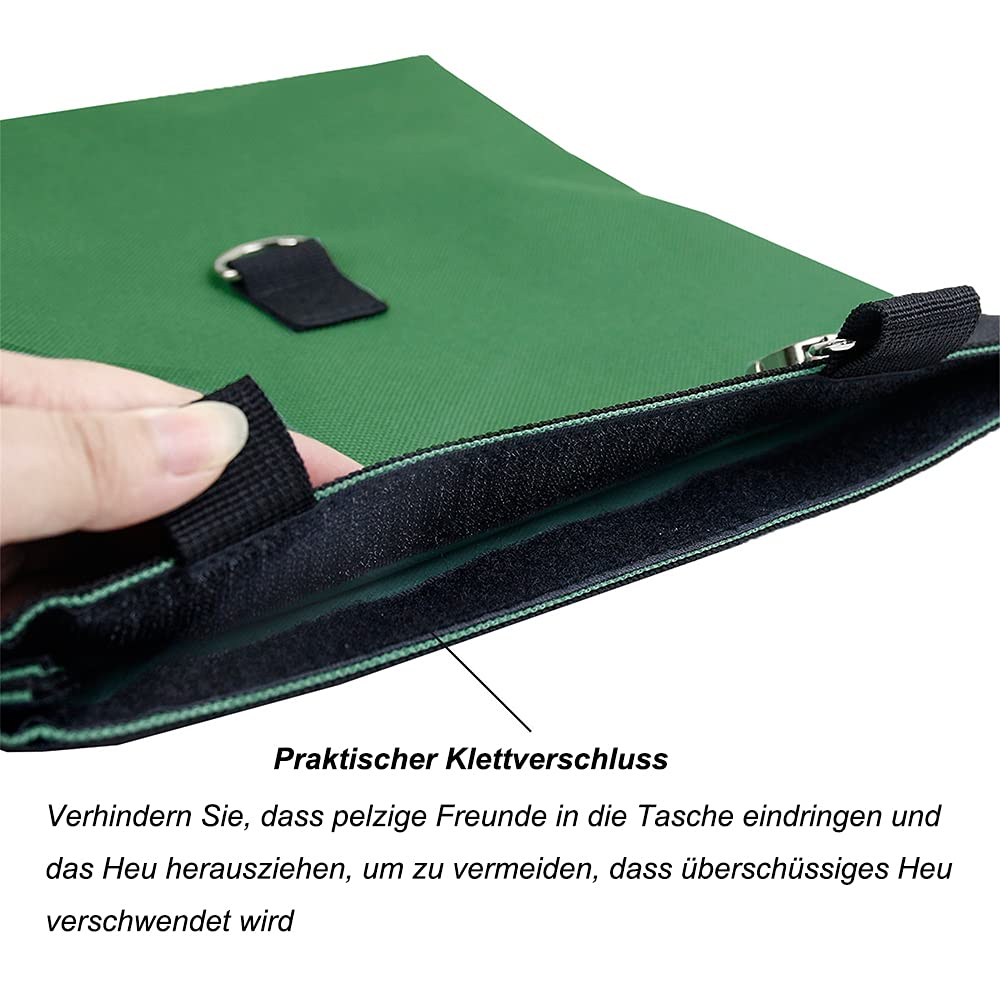 Borsa per Fieno Sacchetti di Fieno Mangiatoia fieno per conigli per coniglio cincillà criceto porcellini d'india piccoli animali (2 finestre, viola) - 4