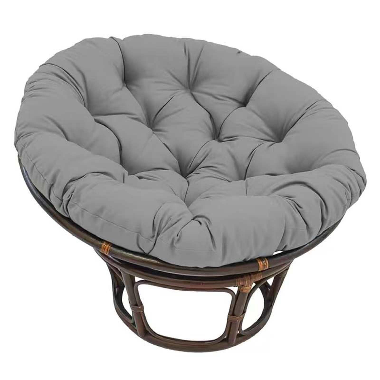 LUYAYW Hanging Basket Seat Cushion - Thick Leisure Hanging Basket Chair Cushion, Washable Round Patio Seat Cushion for Indoor Outdoor Swing Chair Office Rocking Chair(Dark gray,70 * 70cm)