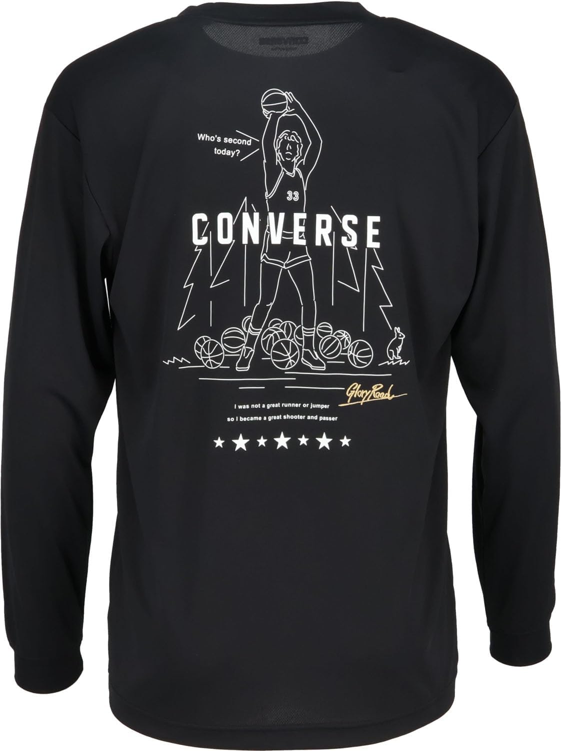 [コンバース] バスケ 長袖シャツ ゴールドシリーズ ロングスリーブシャツ 吸汗速乾 CBG242355L