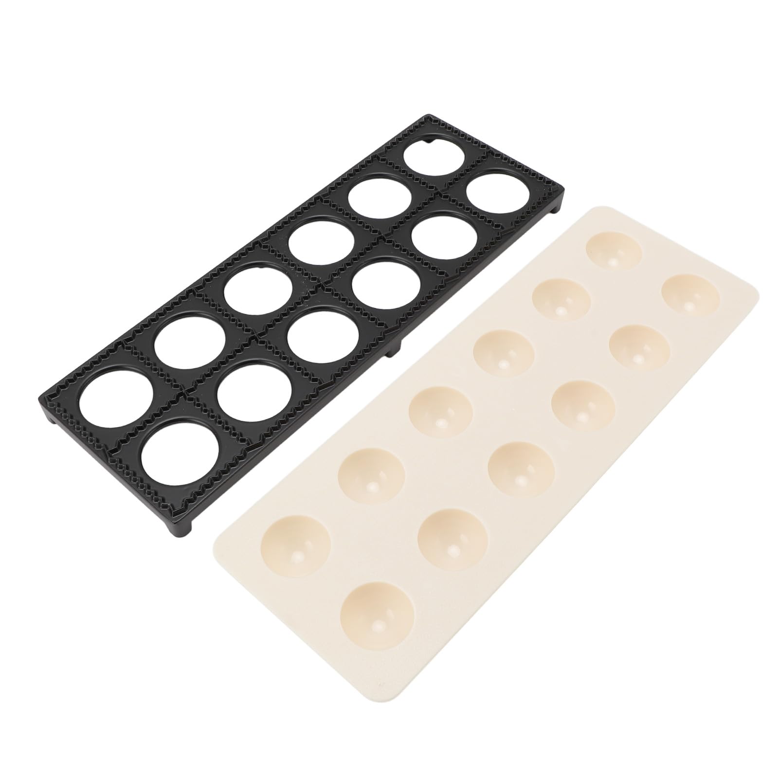 Ravioli Maker Press, Alliage d'aluminium ABS 12 Trous Maison Agnolotti Square Boulette Machine à Boulettes Ustensiles de Cuisine avec Fabrication de Presse, pour Boulettes Homdemade