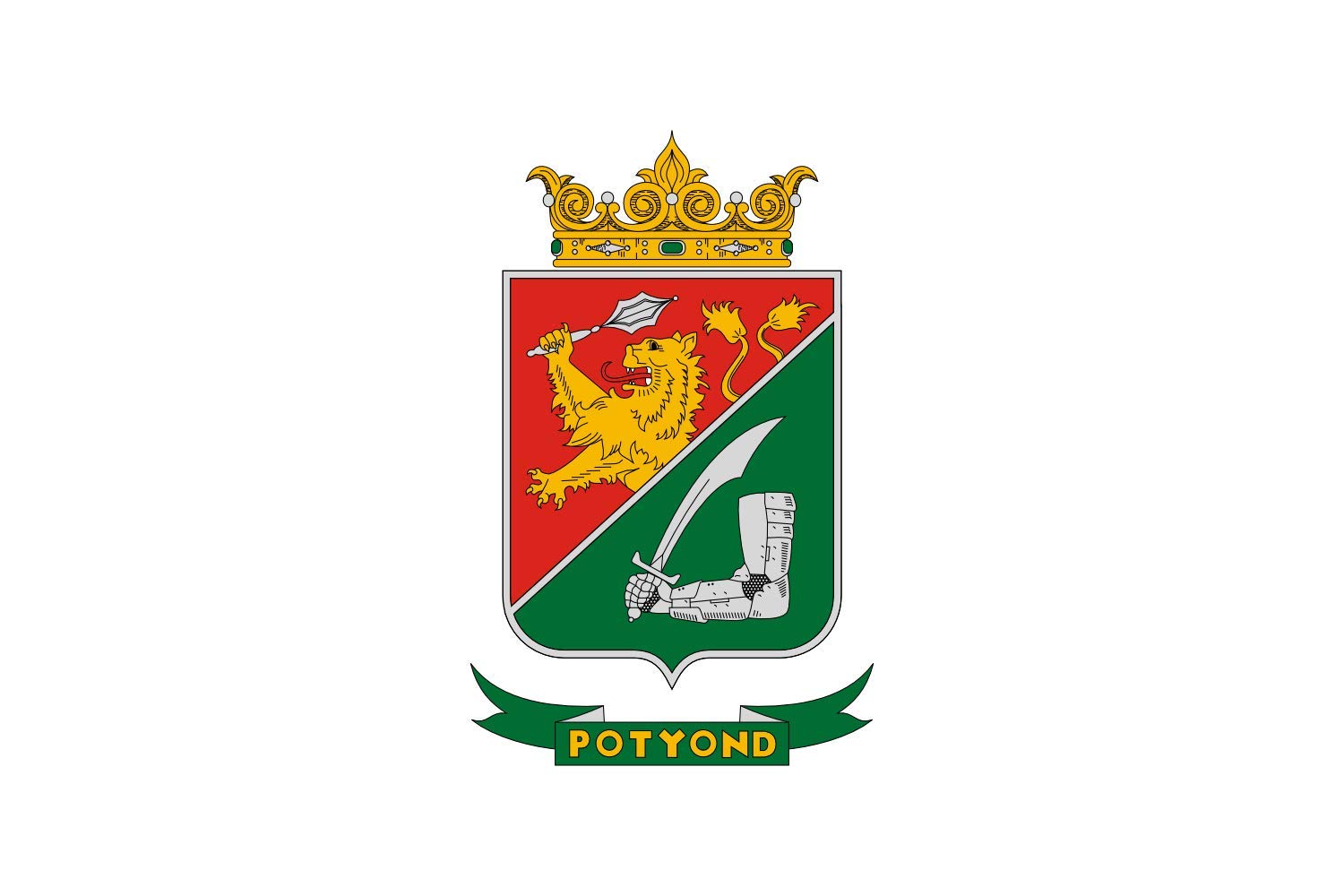 Drapeau Potyond village grand pavillon extérieur tissu résistant