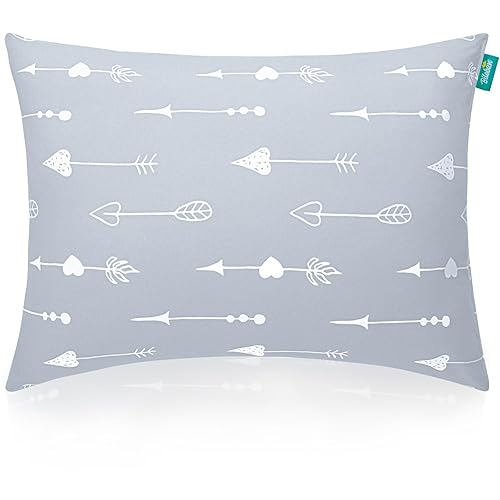 Miniatura 10 de Almohada de bebé para niña, almohada rosa para niños pequeños, almohada de 14 x 19 pulgadas para niños pequeños, cama de viaje, suave y agradable al