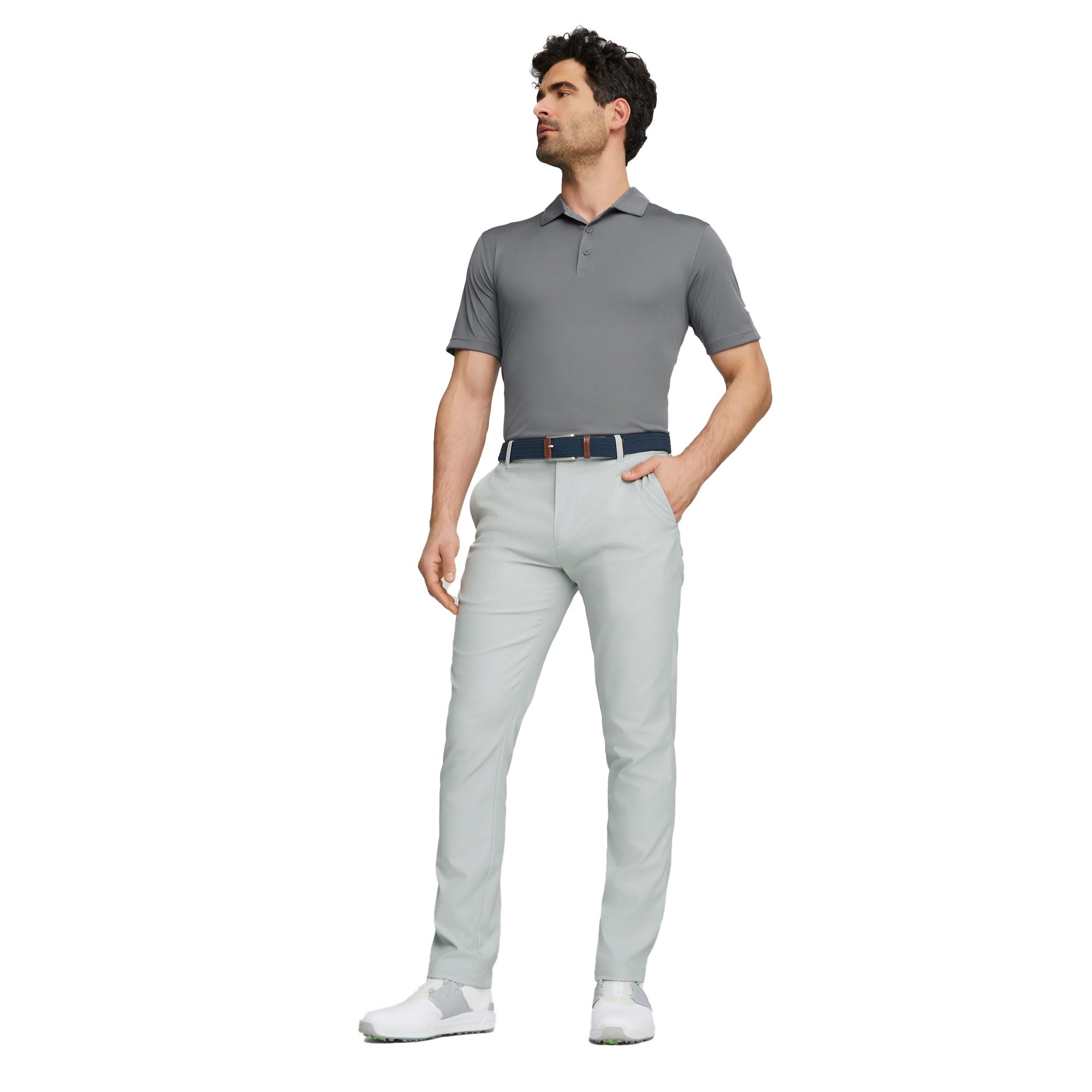 PUMA Dealer Pantalon de Golf pour Homme, Gris cendré., 36W / 30L