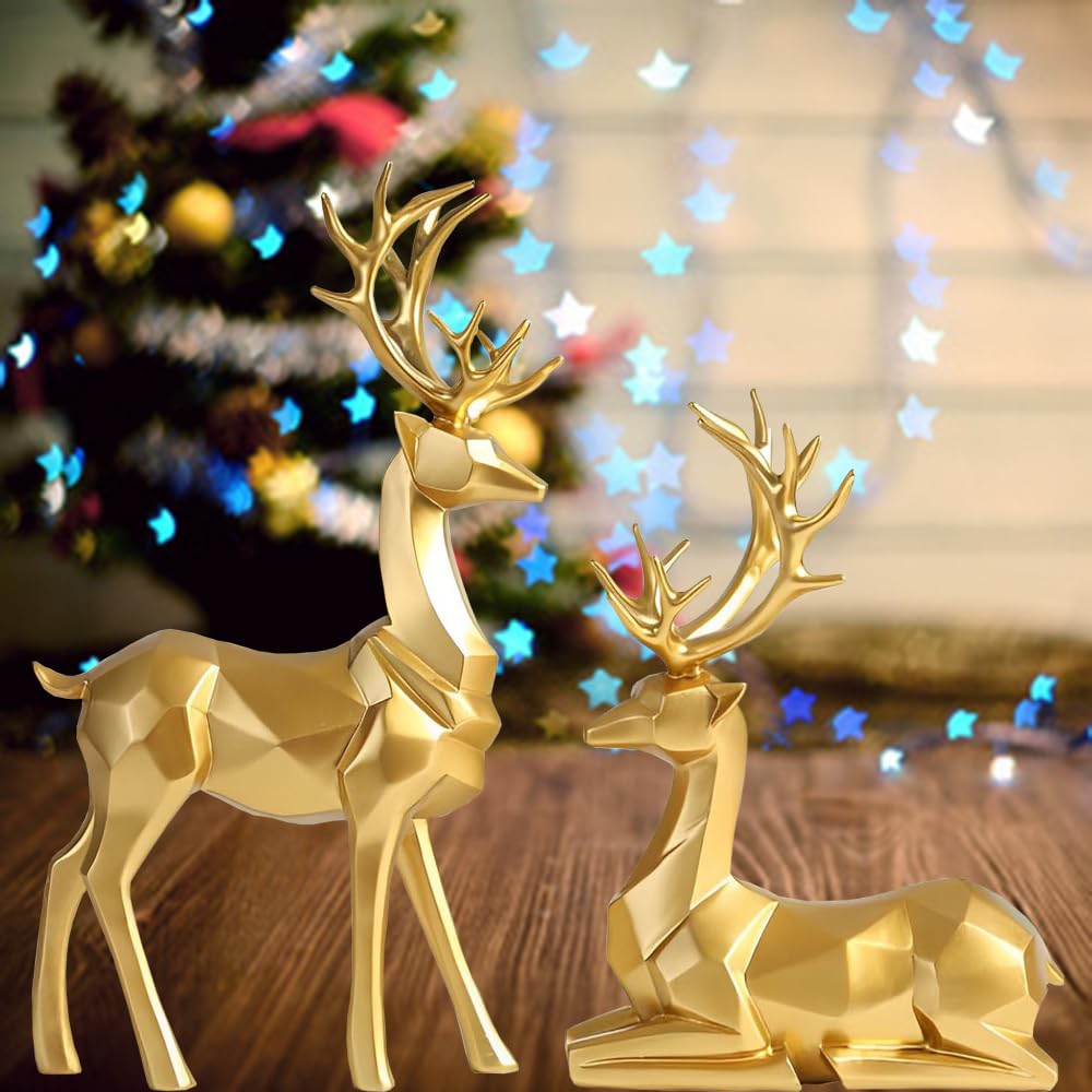 Elegancia Atemporal En Estatua De Ciervo Blanco: Perfecto Para Compradores Empresariales