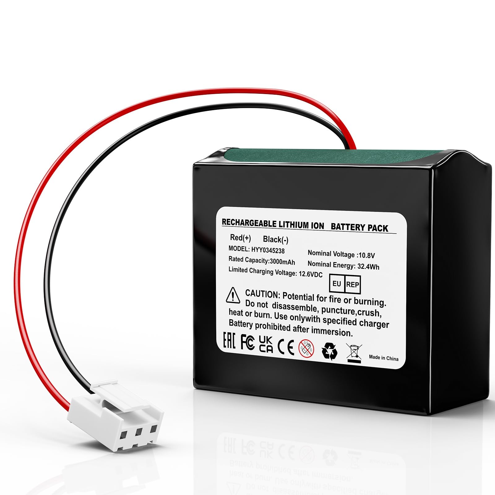3000mAh Batería Repuesto Compatible con Scuba SE Poolrobot | 10.8V,32.4Wh Batería para Prolongar el Tiempo Trabajo del Robot Piscina
