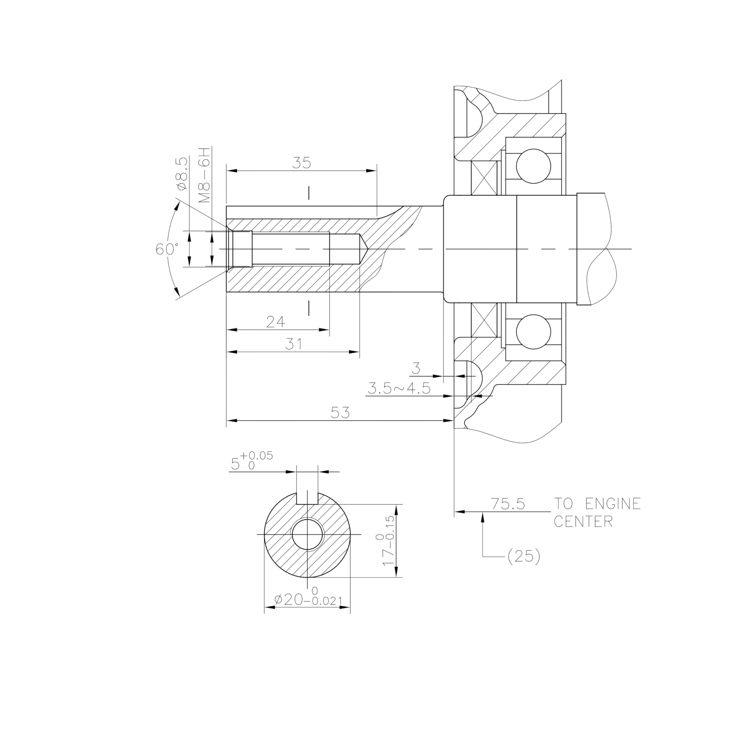 Loncin G200F/A Benzinmotor 6.5 PS 196 ccm Austauschmotor Rüttelplatte Kartmotor Einachser Austauschmotor