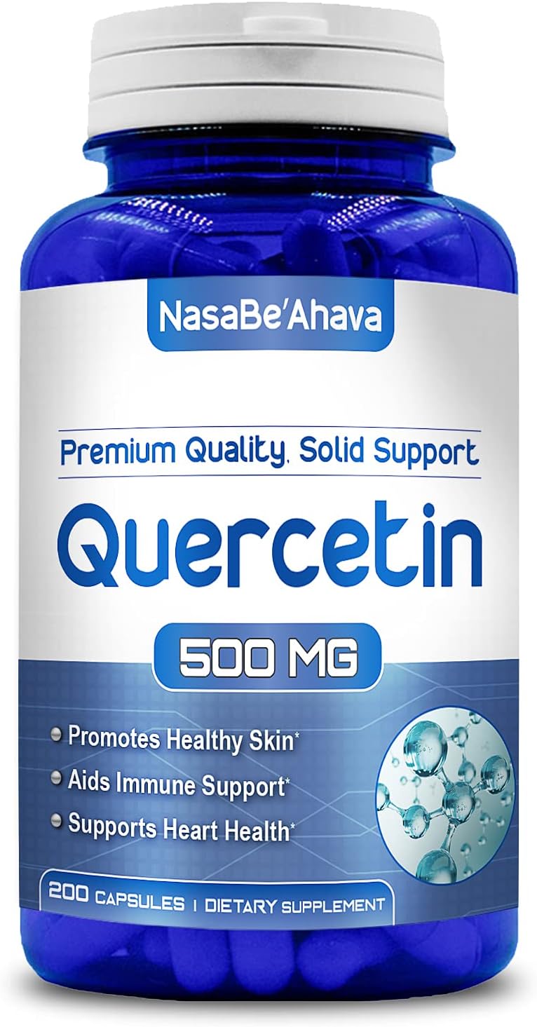 NasaBeahava Pure Quercetin 500mg Supplement 200 Capsules Quercetin Dihydrate