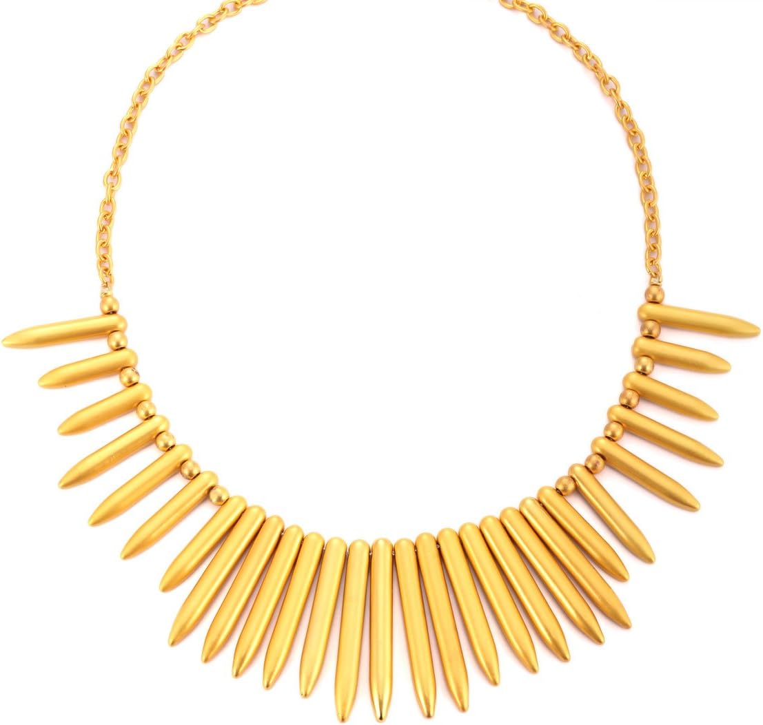 Kenneth Jay Lane Gold Spike Necklace