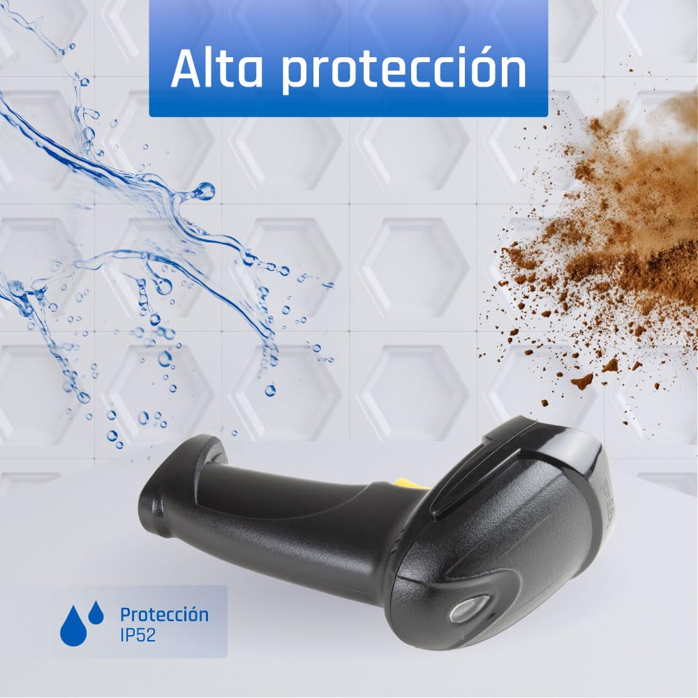 iggual Lector código barras 1D Bluetooth WiFi 2.4G
