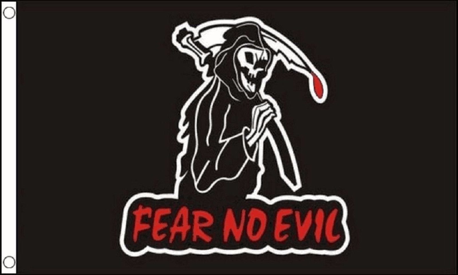 Amazon.com : 1000 Flags Limited Grim Reaper Fear No Evil Flag 5'x3