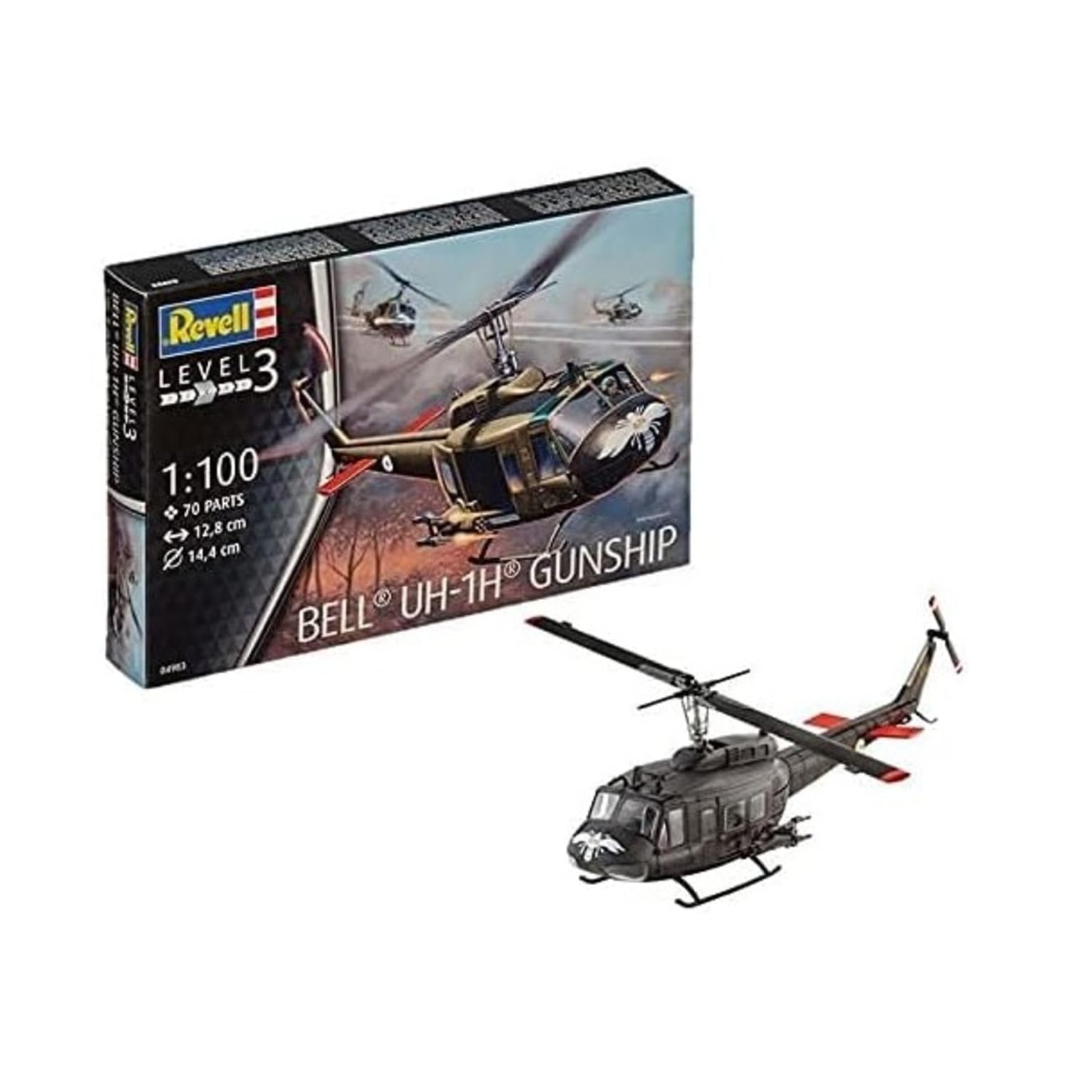 Amazon.com: UH Model gunship,scale plastic kit : Arts, Crafts & Sewing