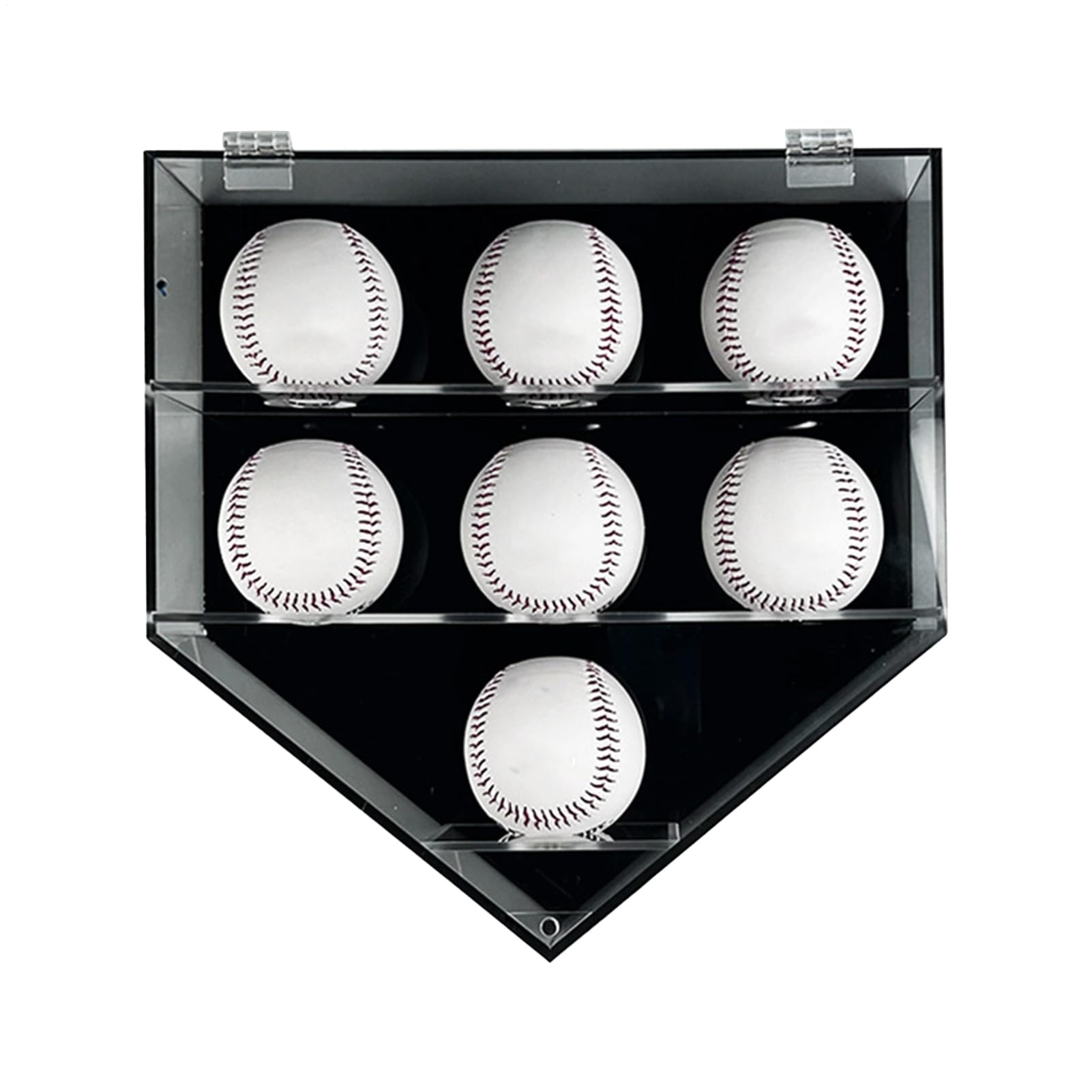 Cadre rangement baseball mural 7 trous, étagère déco pour ranger les balles dans la chambre