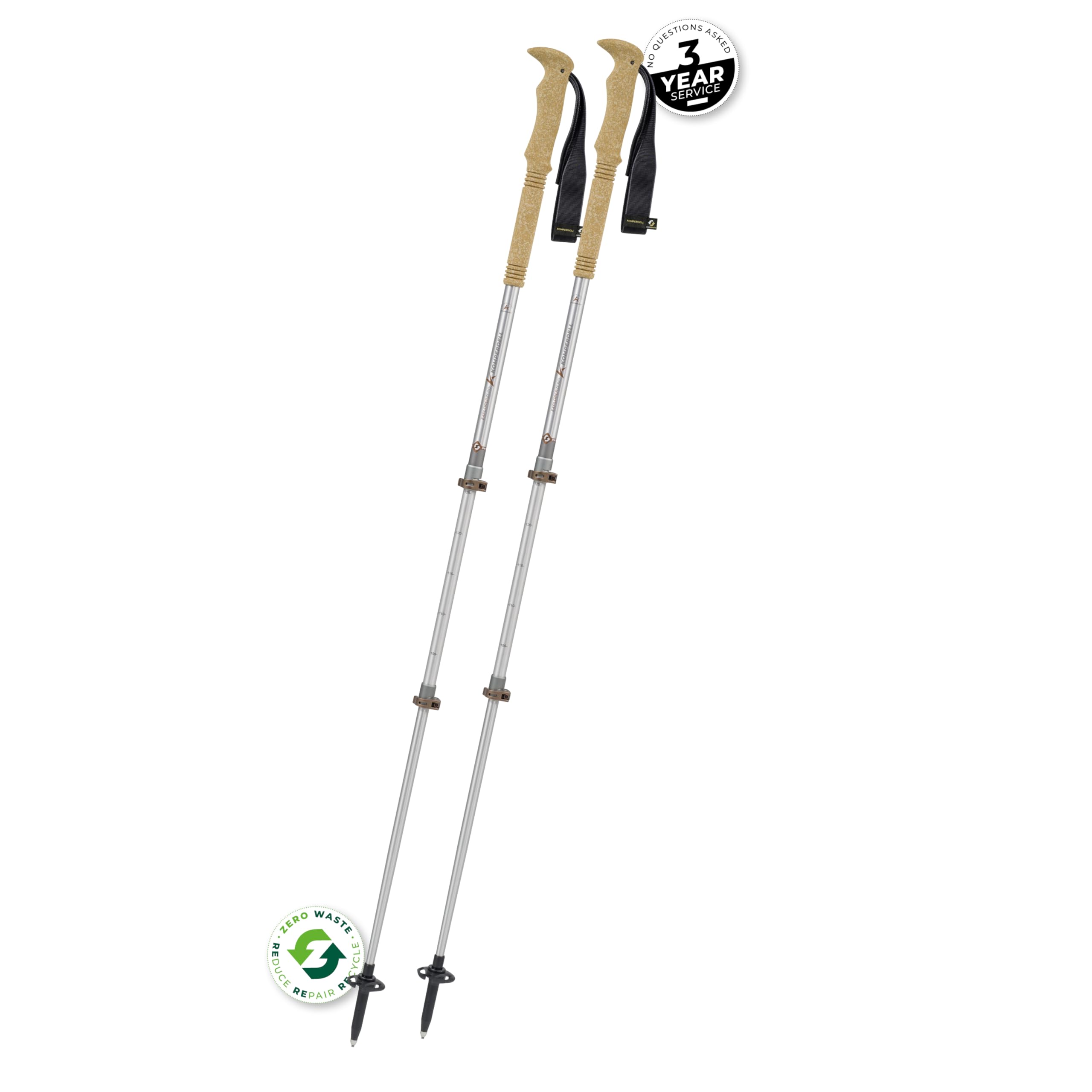 Komperdell Explorer Zero Cork - Bastoncini da trekking, 105-140 cm