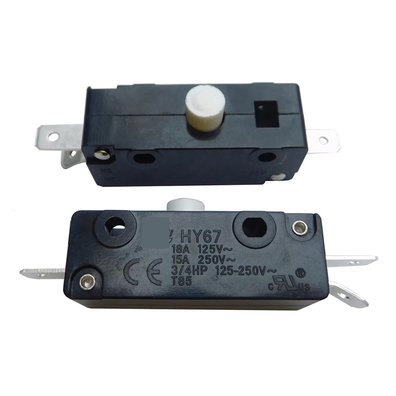 BKGWCSOR HY67 3Pins Momentary Push Button Switch Pushbutton Switches for Household Electrical Appliances Equipment 125/250V Switches