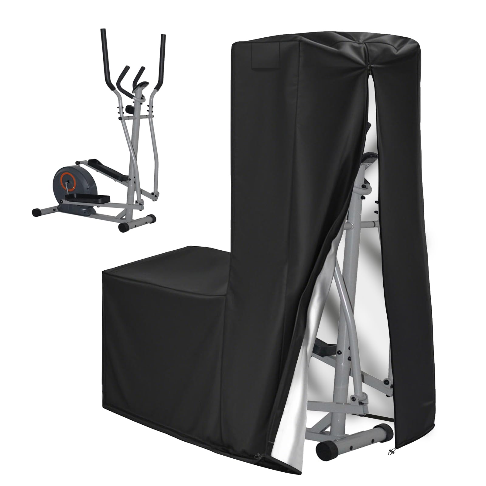 Elliptical Cover, 600D Oxford Fabric Covers with Zipper- fit for Elliptical Exercise Machine/Elliptical Trainer Indoor/Outdoor/Home/Gym, Waterproof