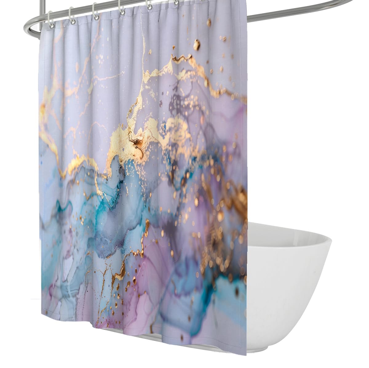 Rideau de Douche Art Encre Pastel Aquarelle Abstrait W150xL200 cm