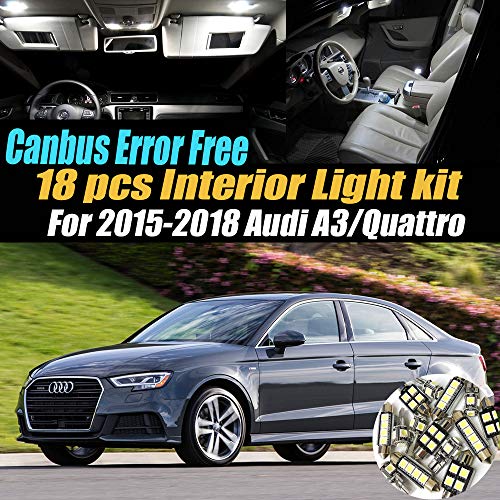 Kit 18 luces LED interiores para Audi A3 2015-2018 miniatura 1